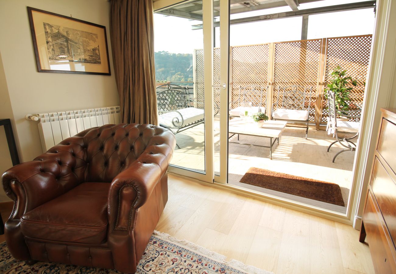 Apartment in Rome - See St. Peter from a Wonderful Terrace