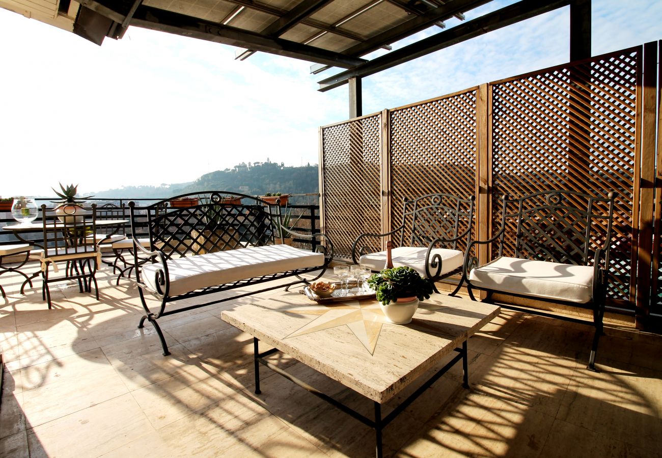 Apartment in Rome - See St. Peter from a Wonderful Terrace