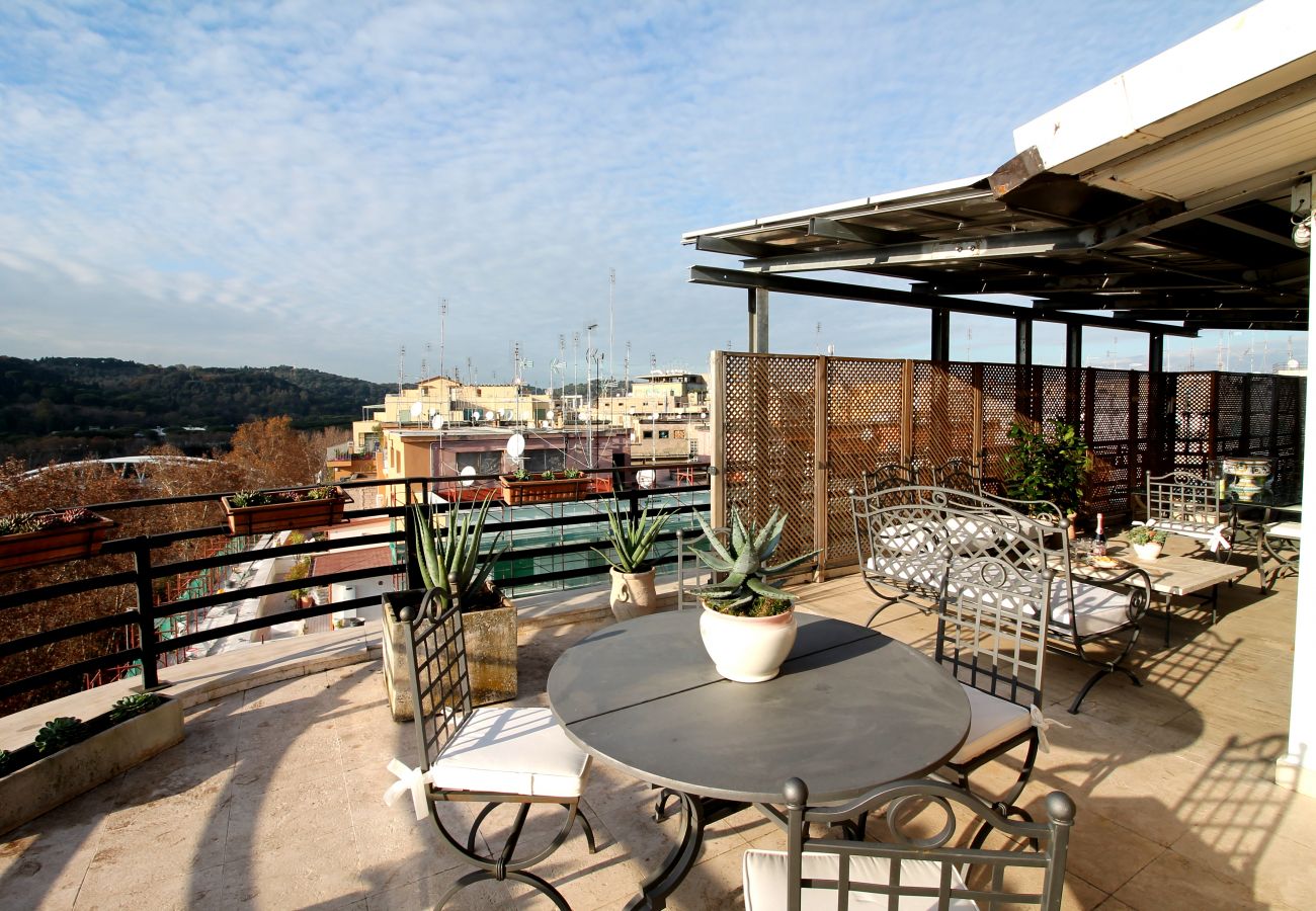 Apartment in Rome - See St. Peter from a Wonderful Terrace