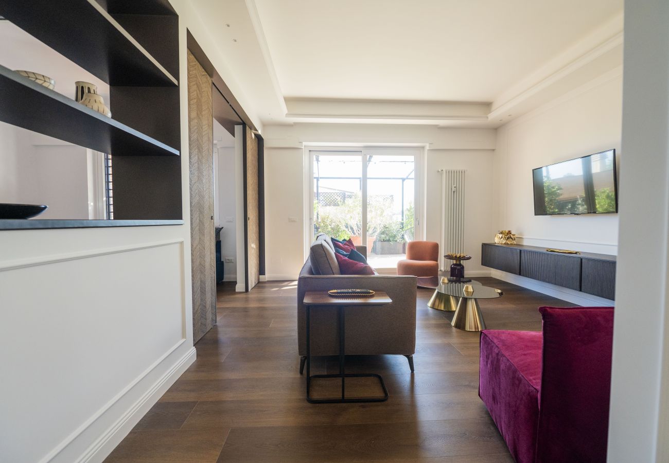 Apartment in Rome - Roman Terrace & Soul in Peaceful Area