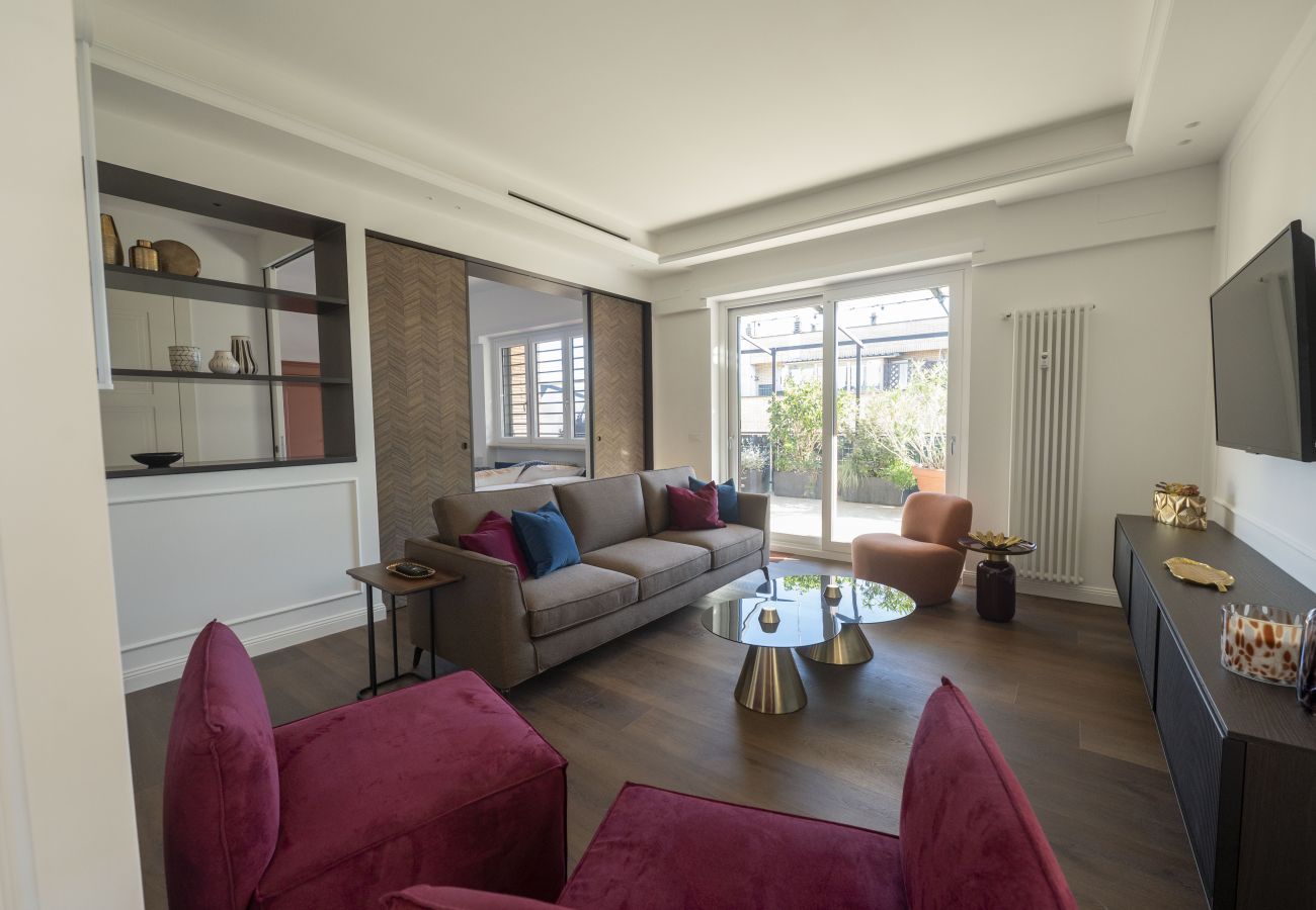 Apartment in Rome - Roman Terrace & Soul in Peaceful Area